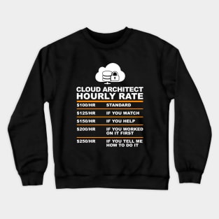 Cloud Architect hourly Rate USD,Programmer Hourly Rate Crewneck Sweatshirt